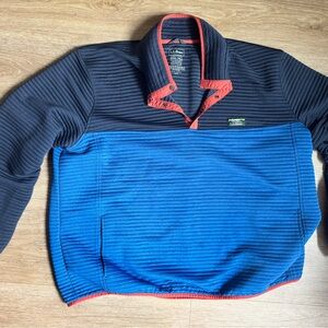 L.L. Bean Mens Size XXXL Charcoal and Blue Men's Pullover